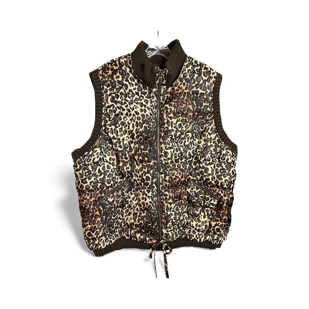 Lane Bryant Leopard Vest Jacket 22/24